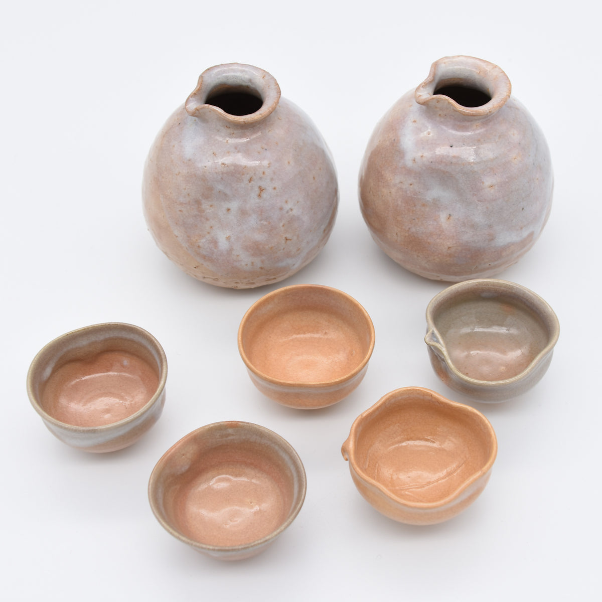 Japanese Hagi Pottery Sake Set C23043 Kazari