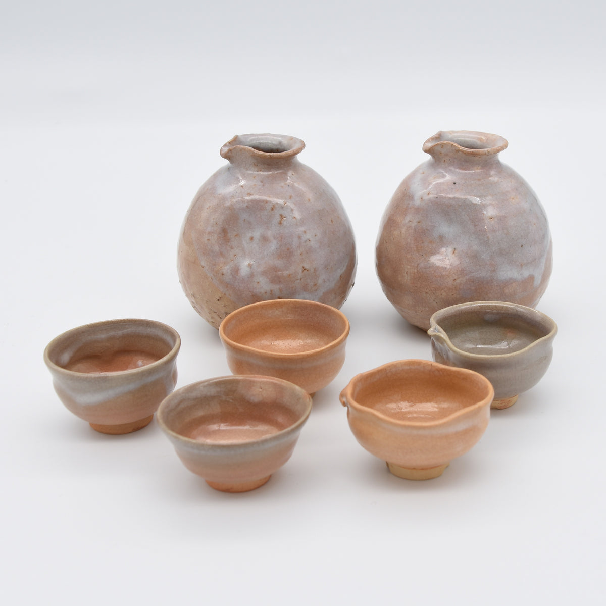 Japanese Hagi Pottery Sake Set C23043 Kazari