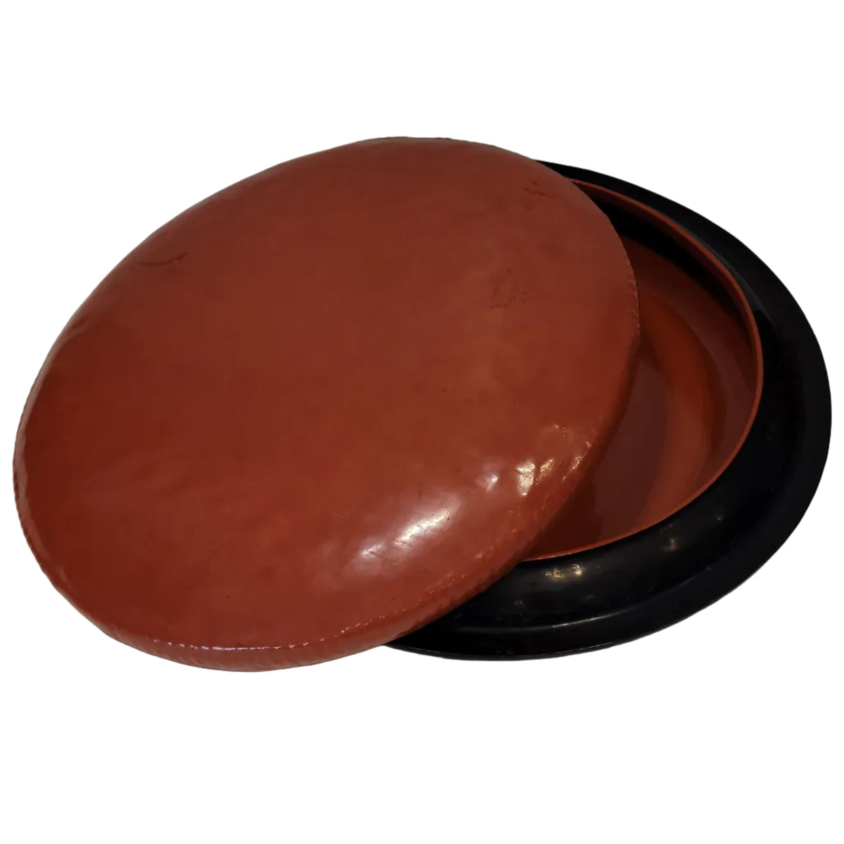 Burmese lacquer covered food bowl - Kazari