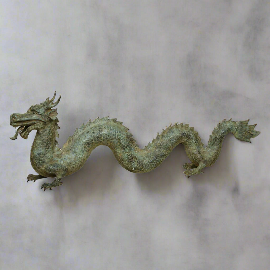 Kazari bronze dragon crafted in Indonesia