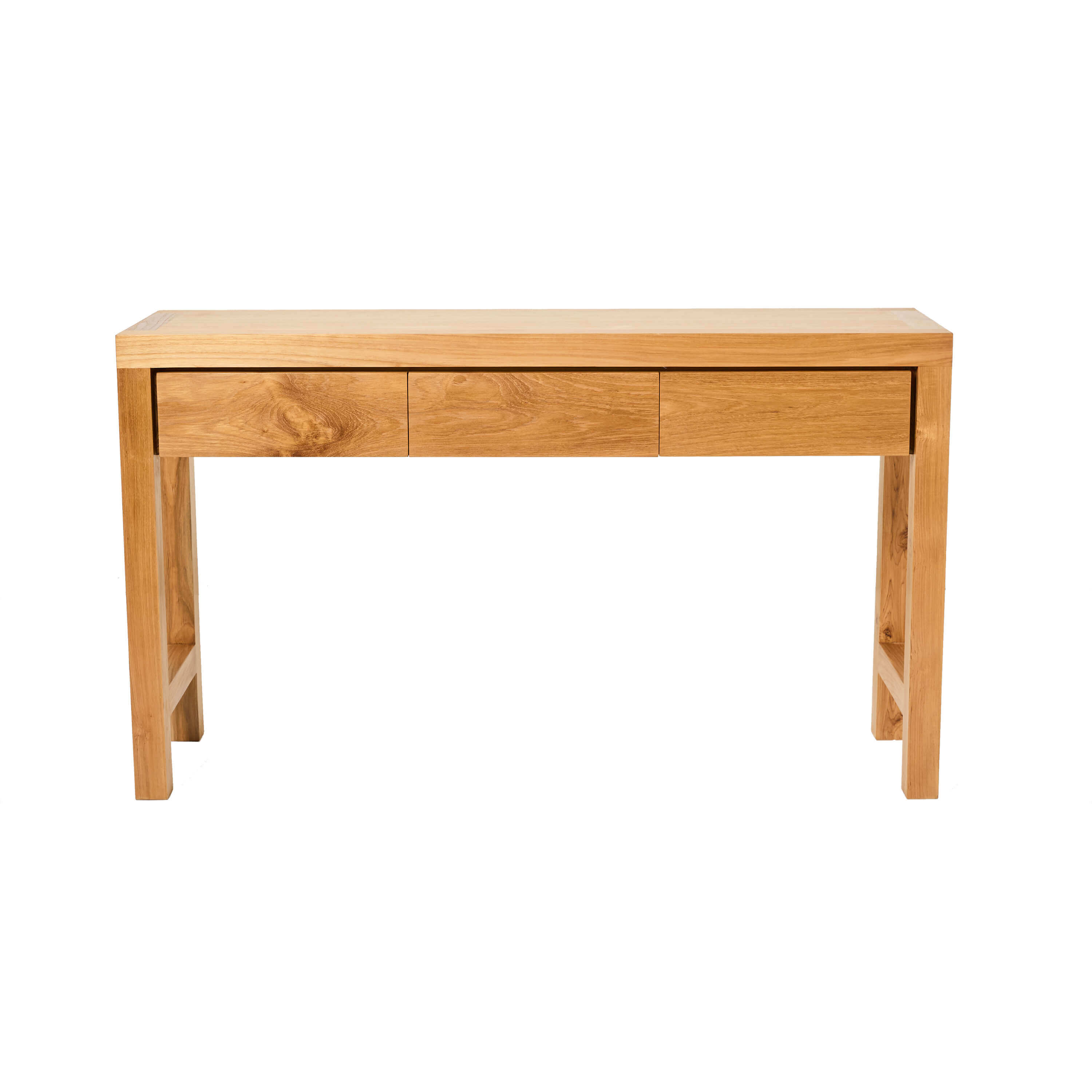 Kazari sustainably sourced teak 3 drawer console