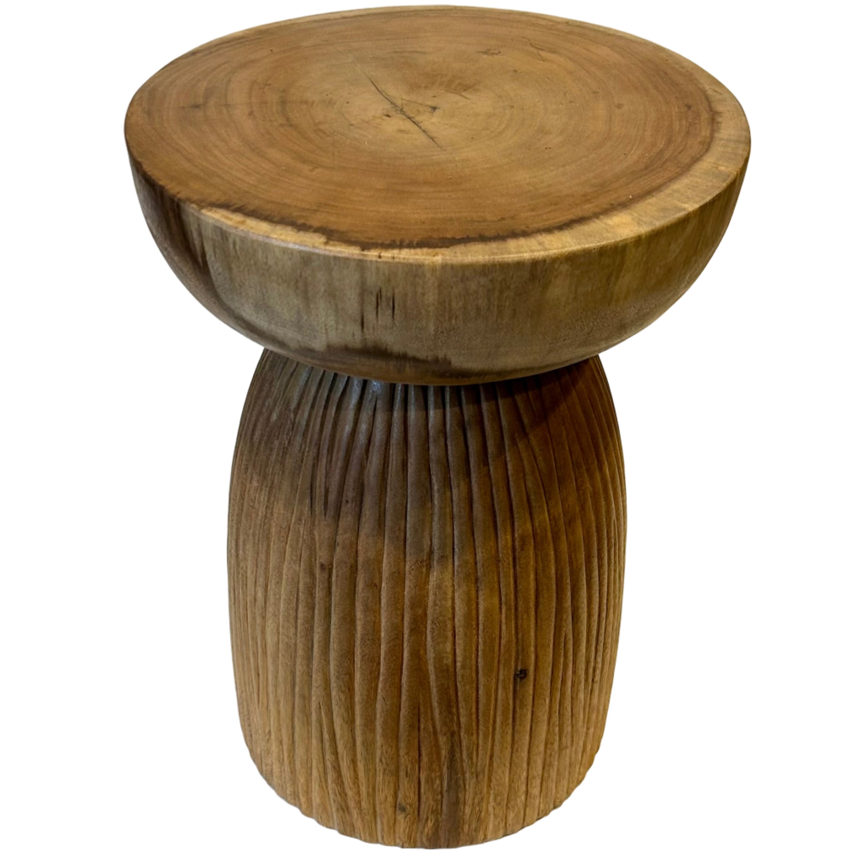 Natural timber side table