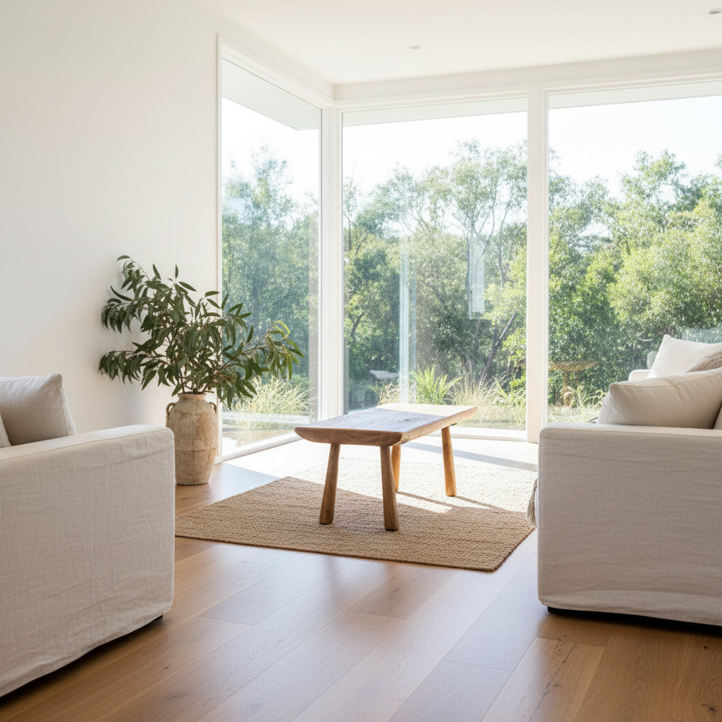 A small saur wood coffee table