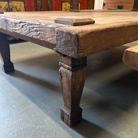 Coffee table made from recycled timber