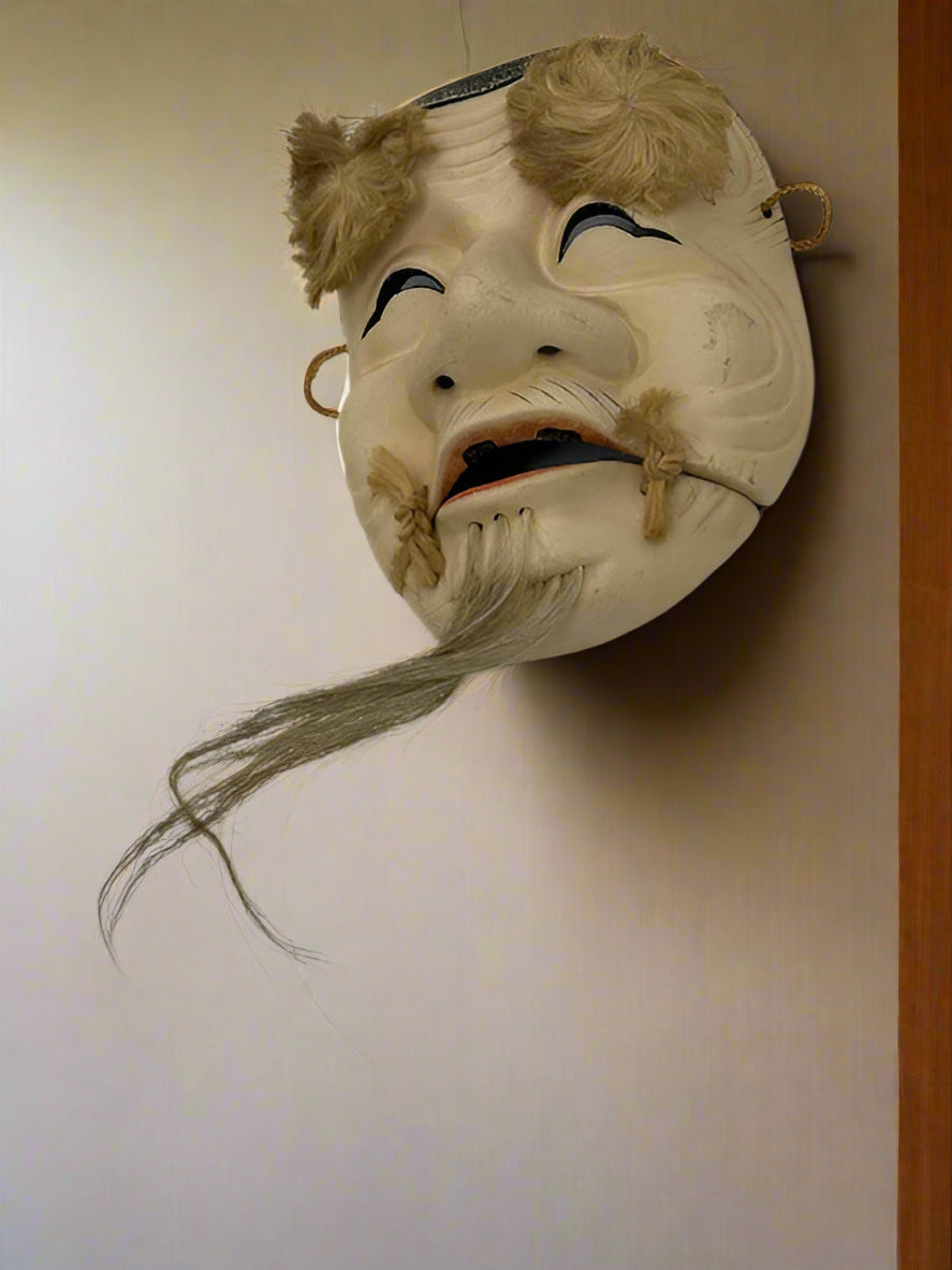 Japanese Noh mask of HAKUSHIKI-JO - MI25003