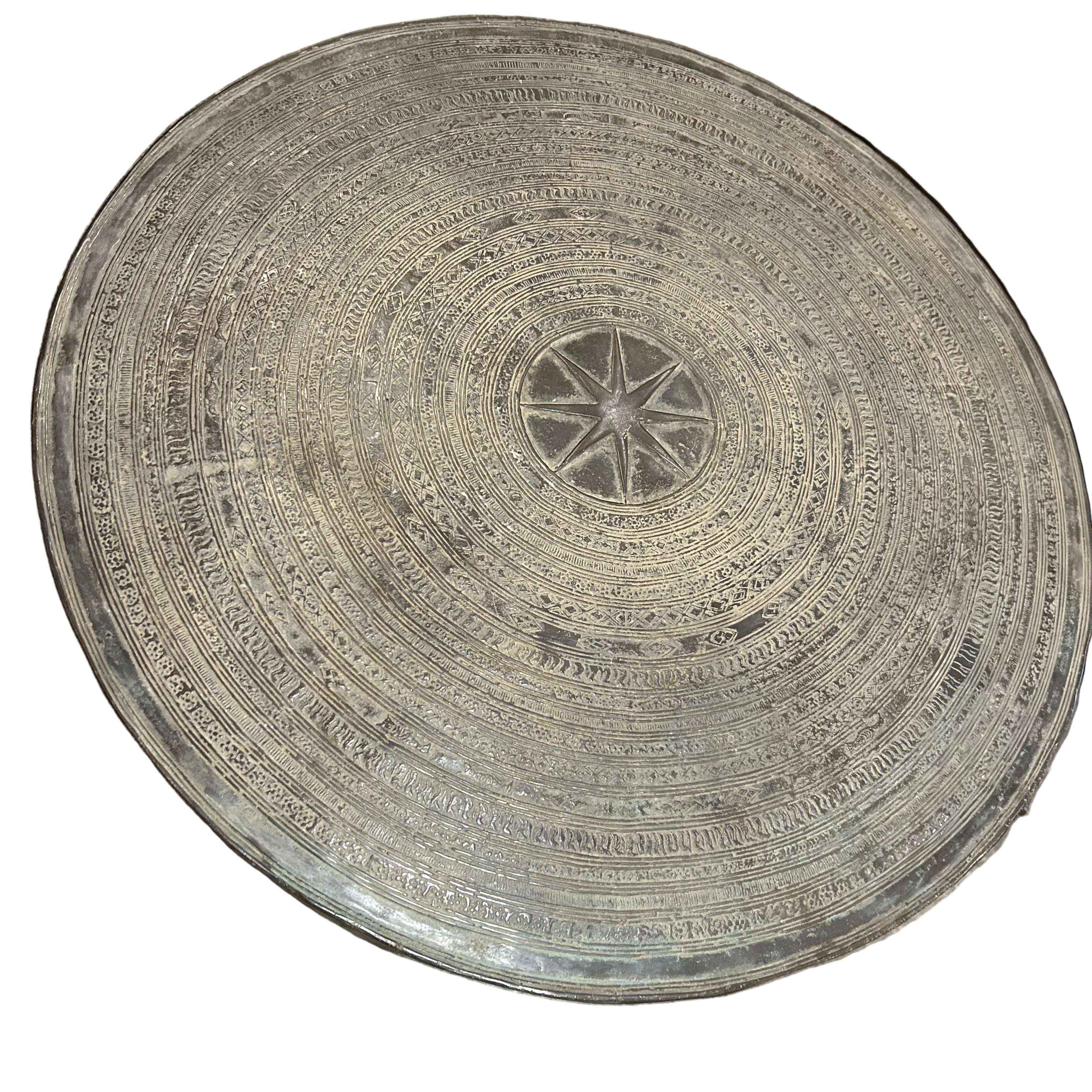 Indonesian rain drum featuring elephants