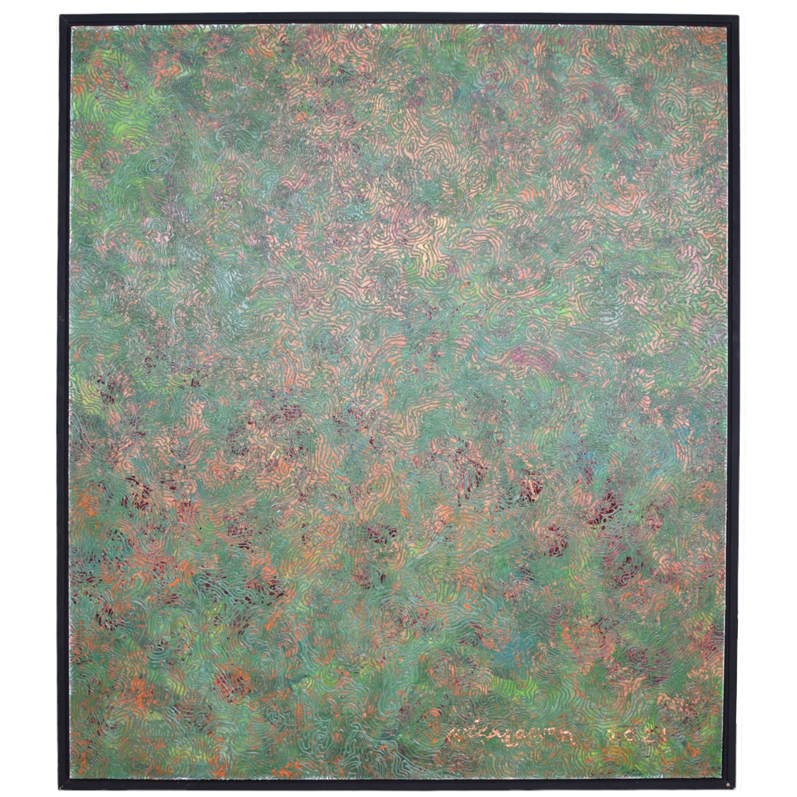 Contemporary abstract painting by Gusti Wis. Painting, Acrylic on Canvas - we have several from this series in a variety of sizes and colours.  Ubud, Indonesia