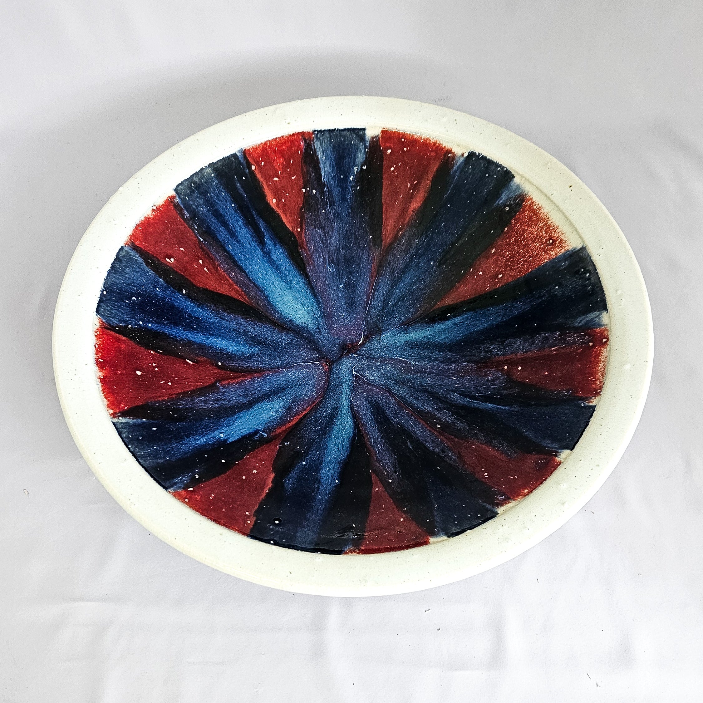 Kazari_Japanese_glazed_pottery_plate_Late_20thC