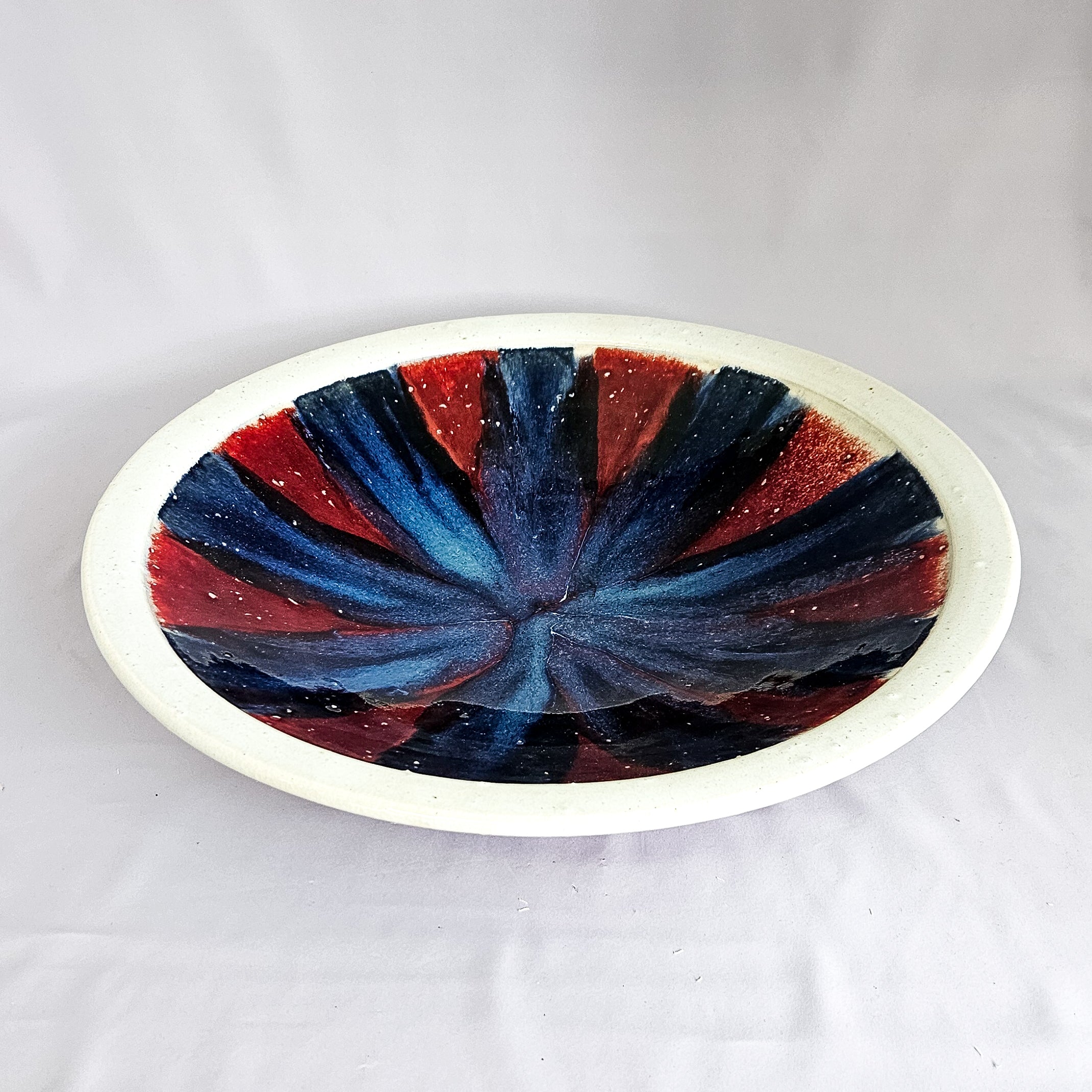 Kazari_Japanese_glazed_pottery_plate_Late_20thC