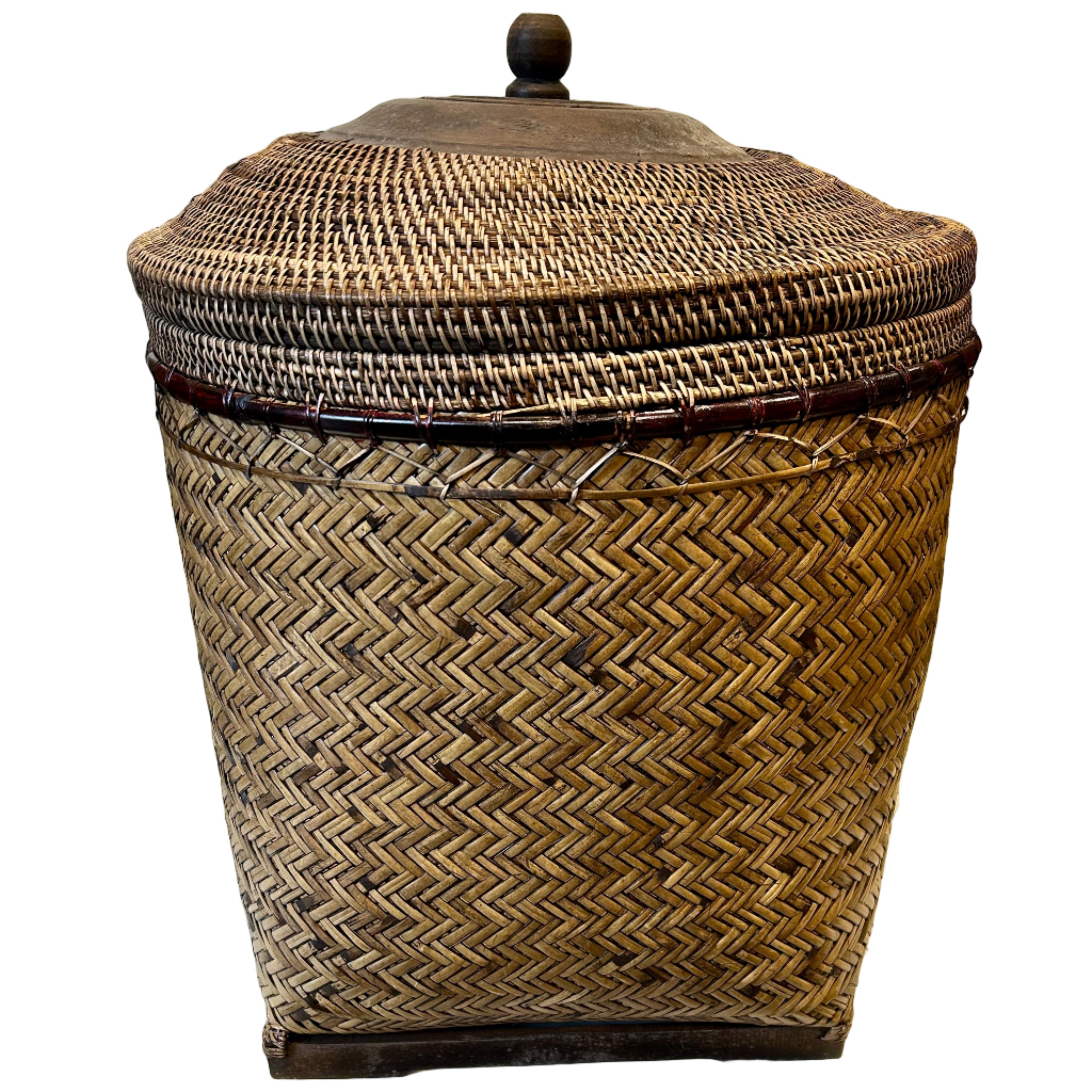 Beautifully woven basket from Indonesia