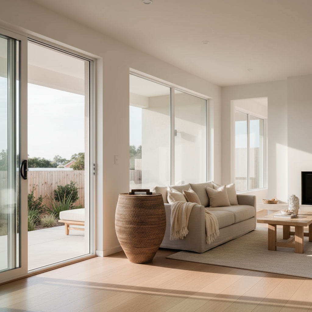 A woven basket from Indonesia