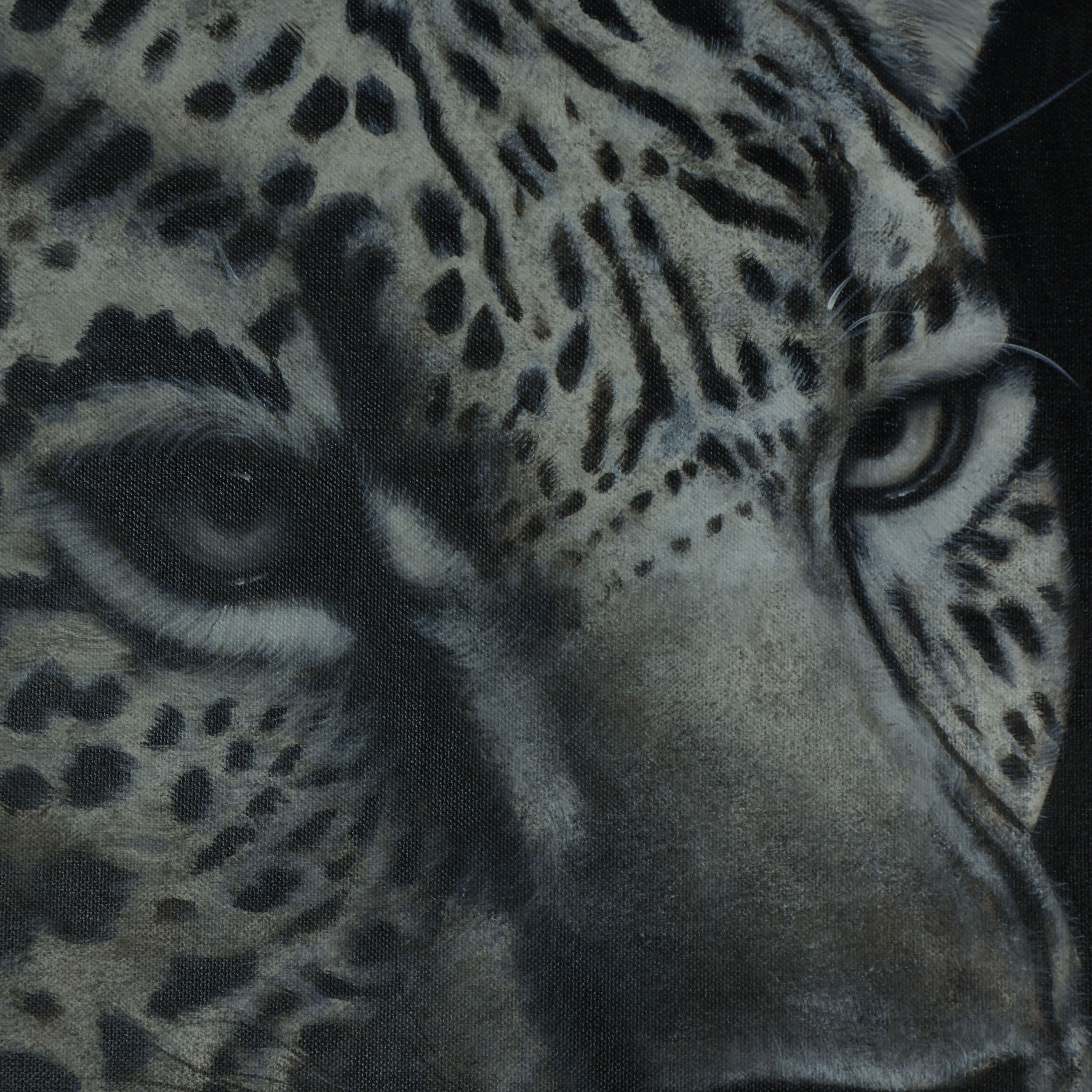 Painting of African leopard