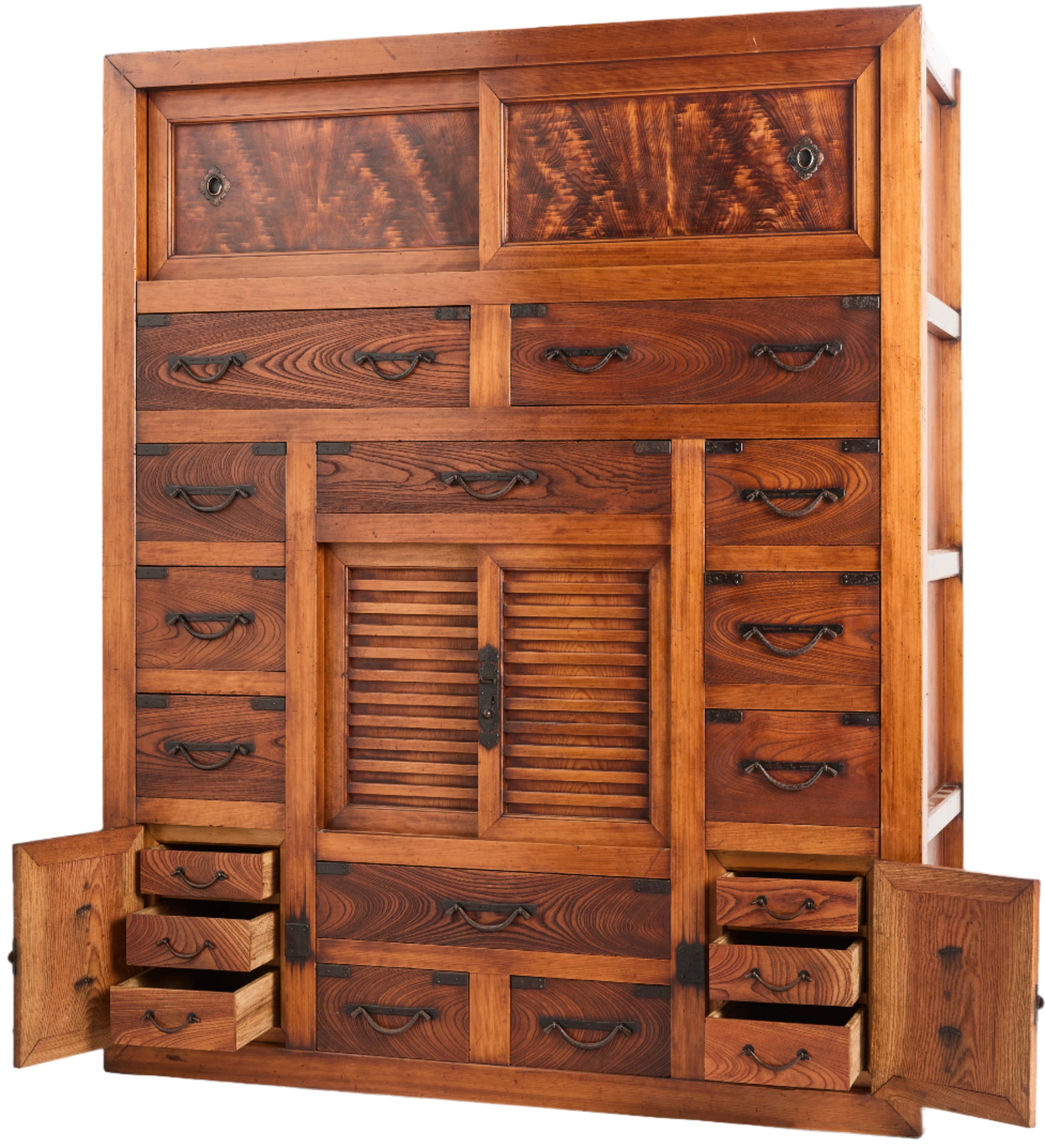 Japanese shop storage chest featuring zelcova- JF25098