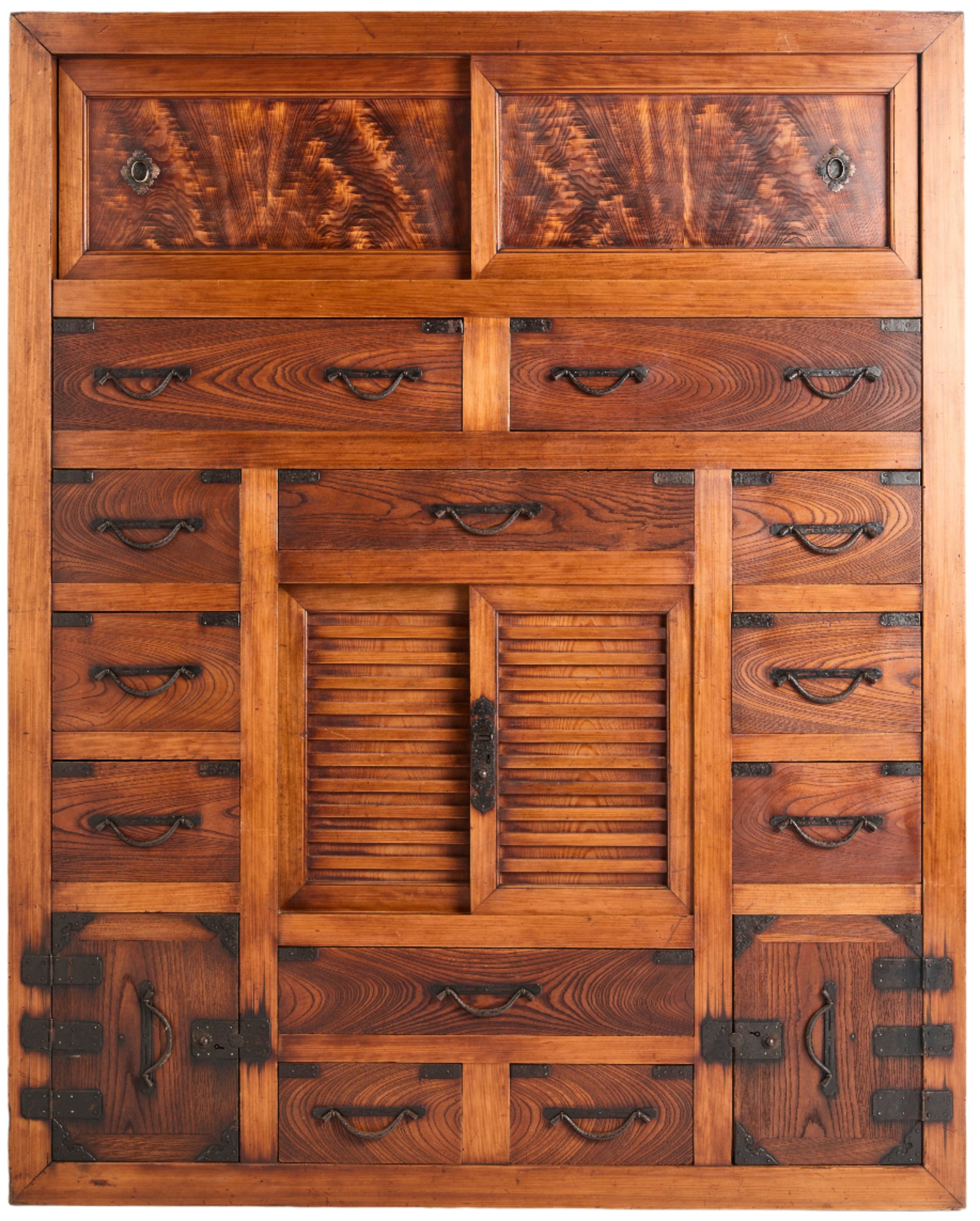 Japanese shop storage chest featuring zelkova- JF25098