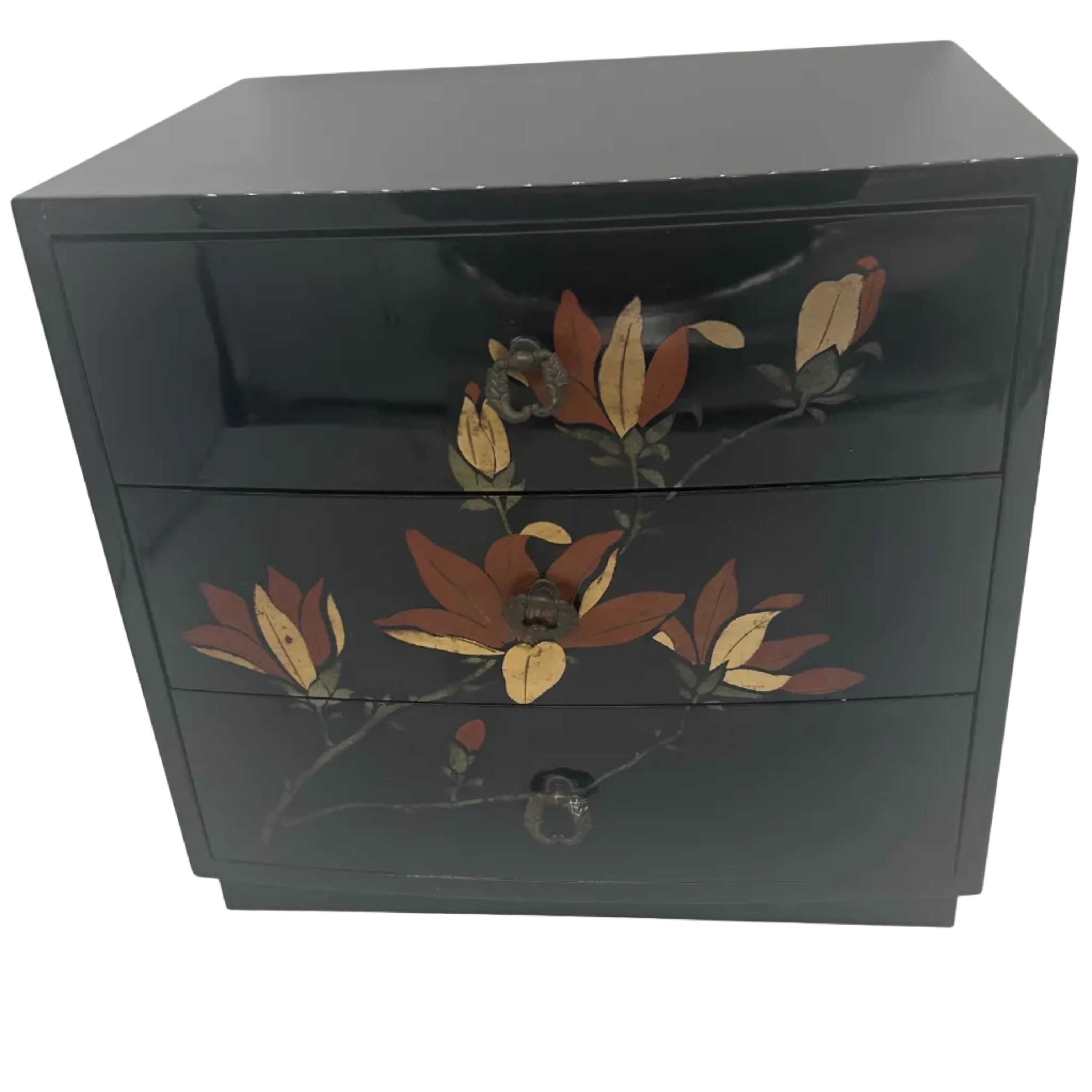 Japanese small lacquer chest. A small storage chest in immaculate condition. 1970'sests instore.