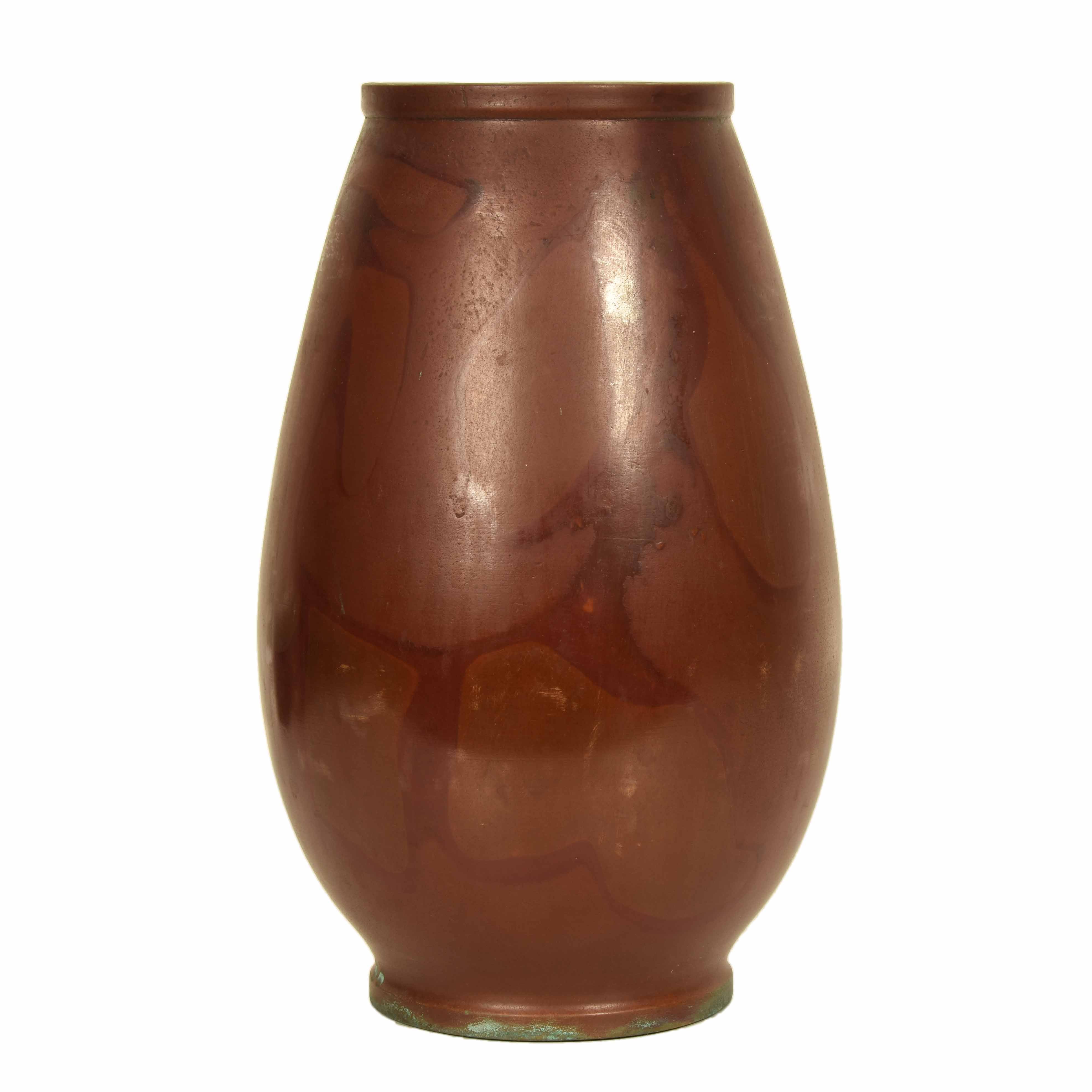 Japanese Yamagata red bronze vase - B22021