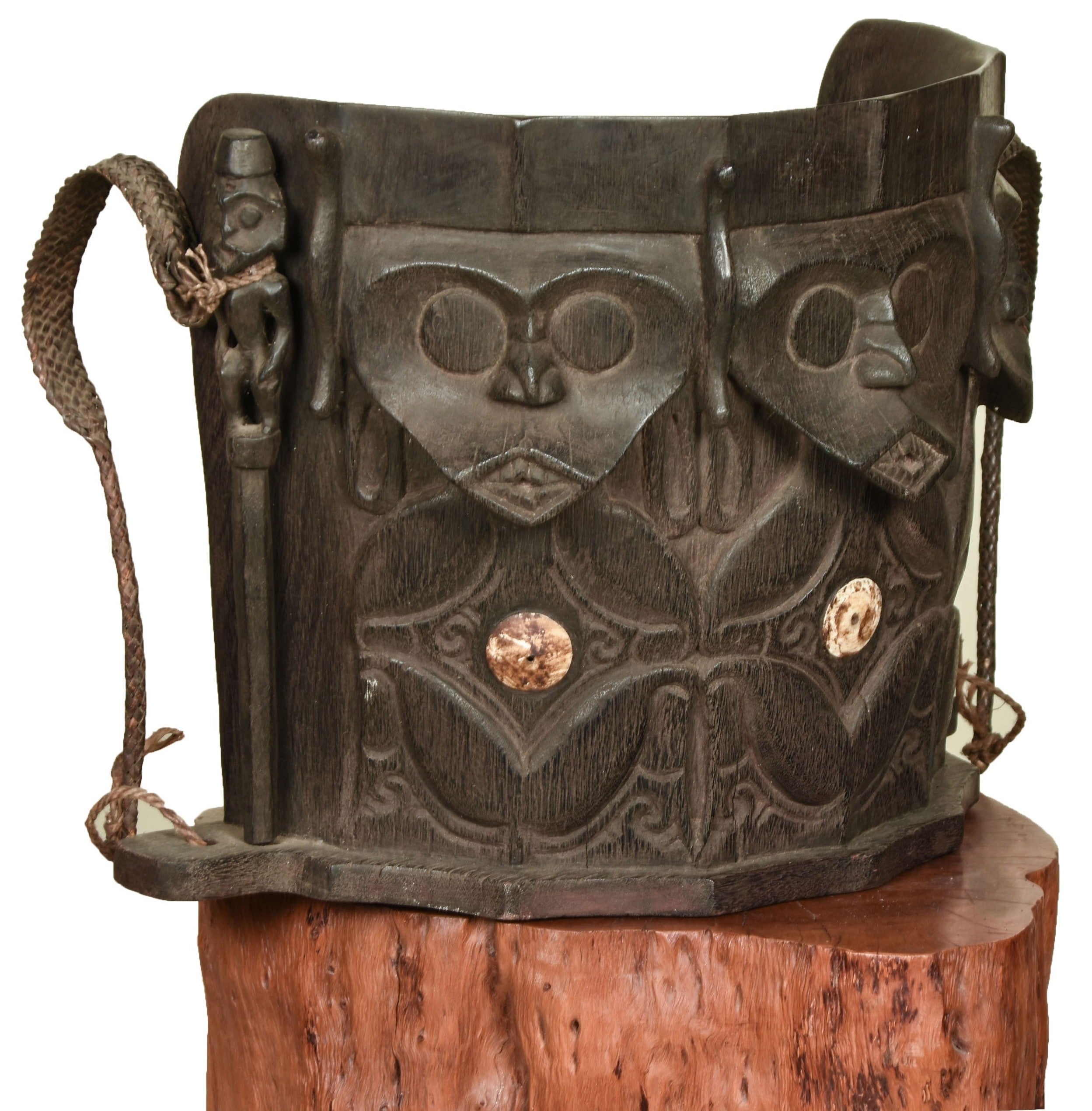 Wooden baby carrier from Borneo - MI23050