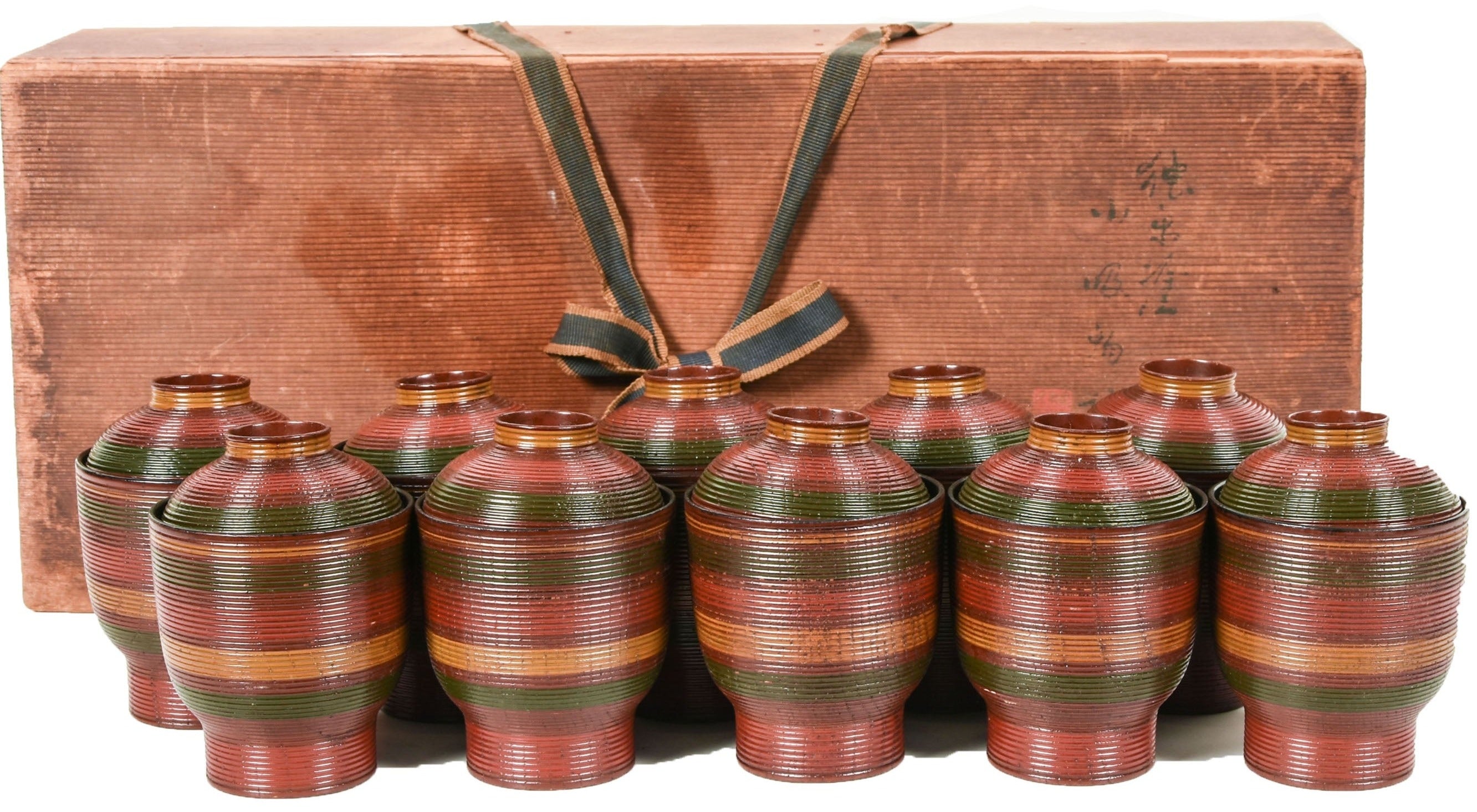 Set of 10 Japanese Kaiseki bowls - L22011