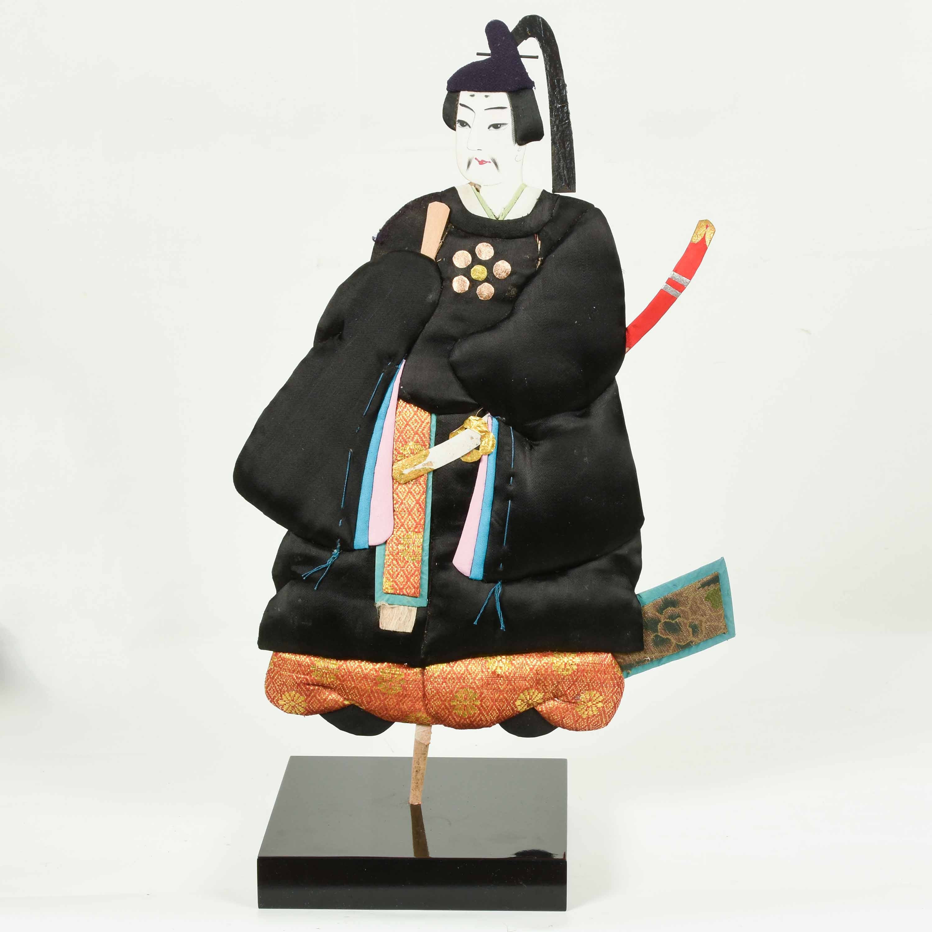 Antique hand puppet on a stand - MI23017