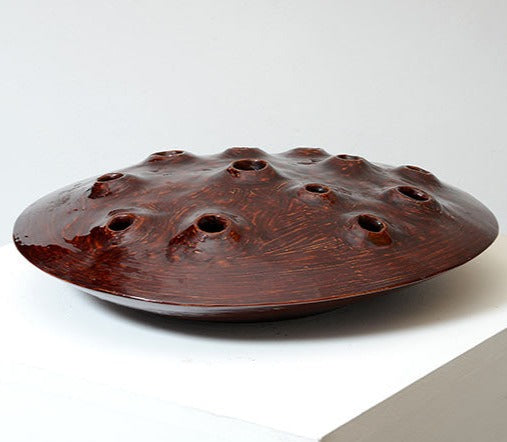 Japanese lacquer lotus Ikebana vase - L1303