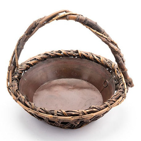 Japanese bamboo ikebana basket - BB17024